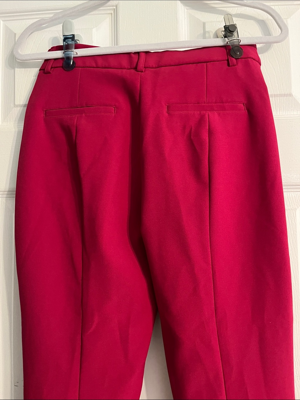 Women's Express Magenta Stretch Front-Slit Pants - Picture 4 of 6